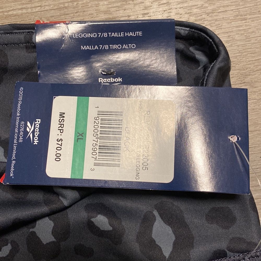 Reebok High Rise Printed Leggings - Picture 5 of 5